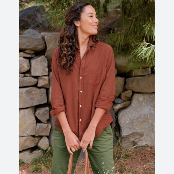Frank & Eileen Tops - Frank & Eileen Eileen Button-Up Shirt Famous Denim Size: S Rust